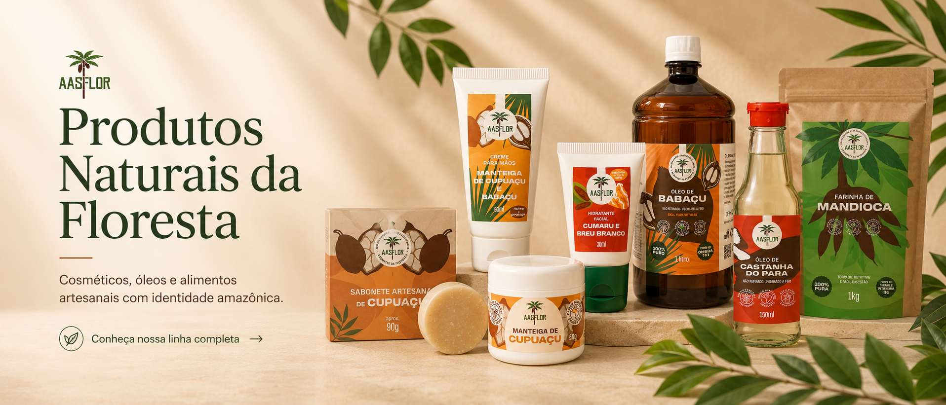Produtos Naturais da Floresta - cosméticos, óleos e alimentos artesanais com identidade amazônica